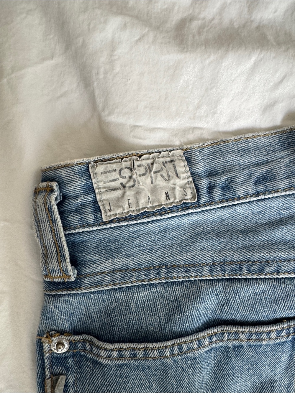 Vintage Esprit Jeans Denim Mini Skirt, size 26 - Picture 3 of 6